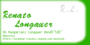 renato longauer business card